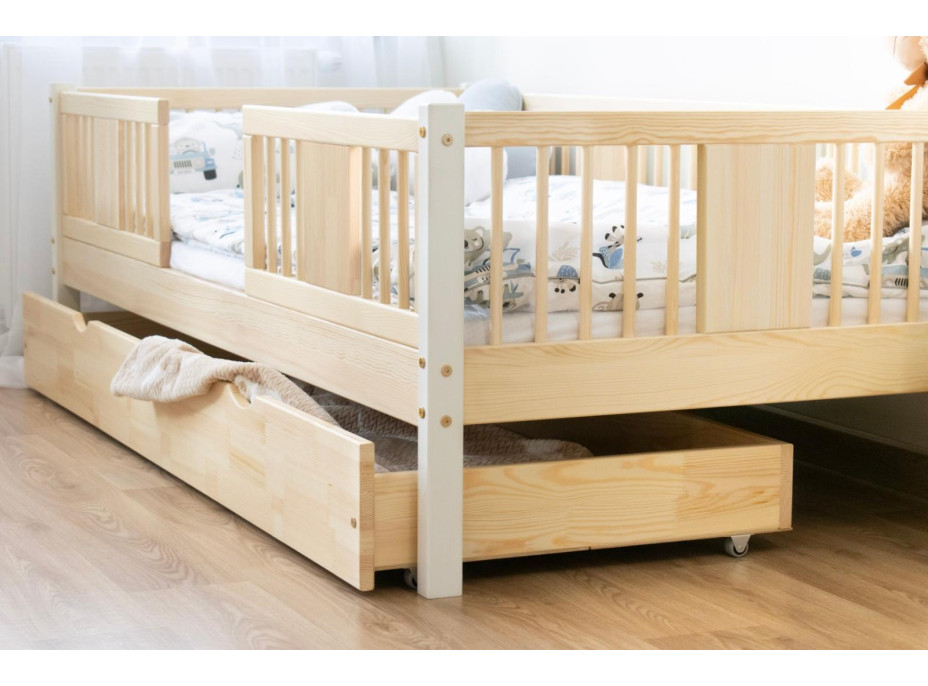 Detská posteľ z masívu borovice LUNA 20 - 160x80 cm
