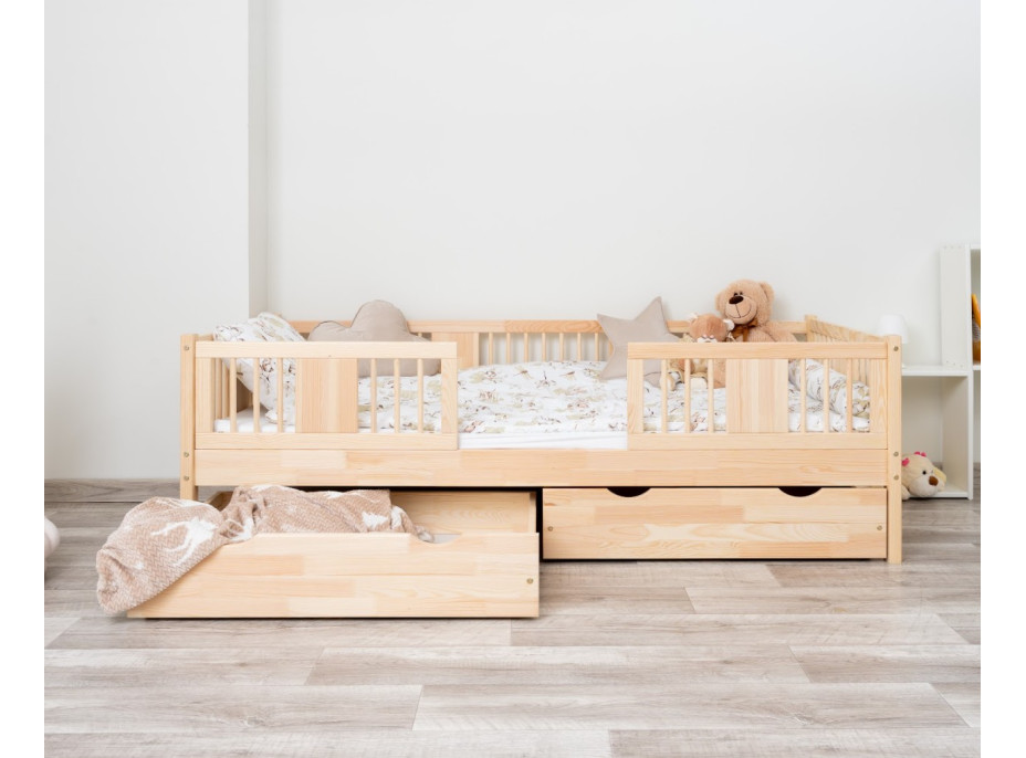 Detská posteľ z masívu borovice LUNA 20 - 180x80 cm