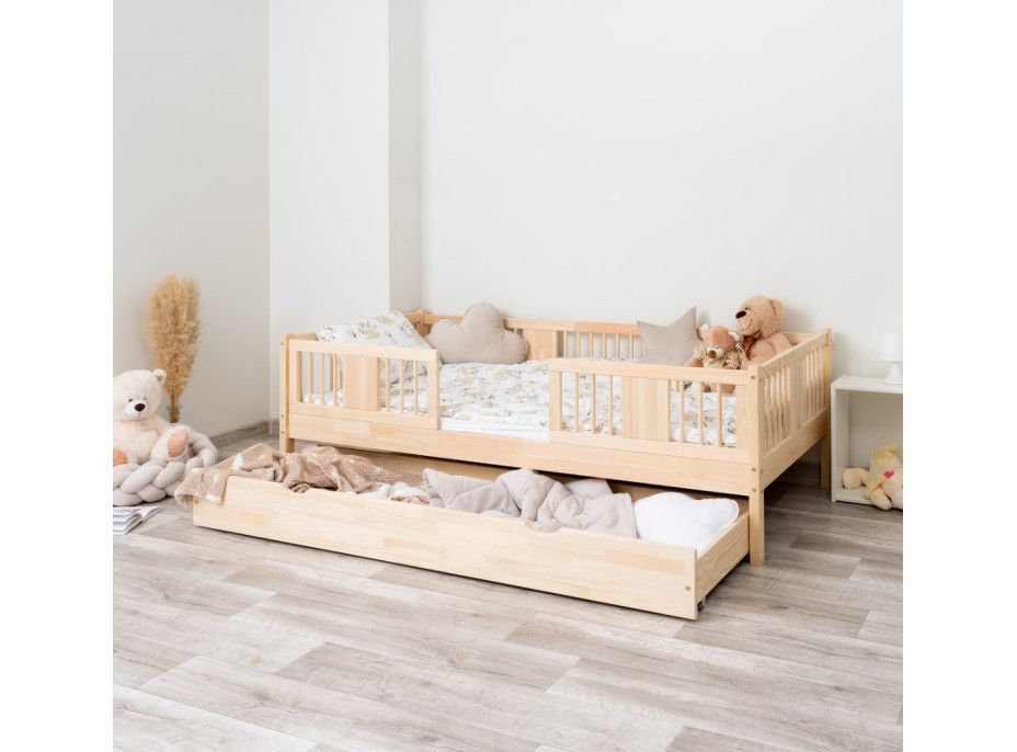 Detská posteľ z masívu borovice LUNA 20 - 180x80 cm