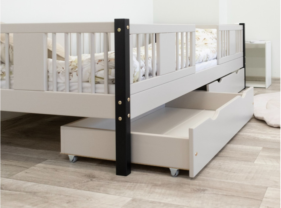 Detská posteľ z masívu borovice LUNA 20 - 160x80 cm