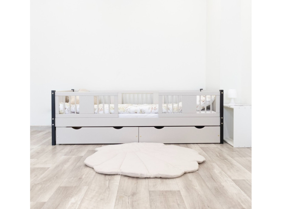 Detská posteľ z masívu borovice LUNA 20 - 160x80 cm