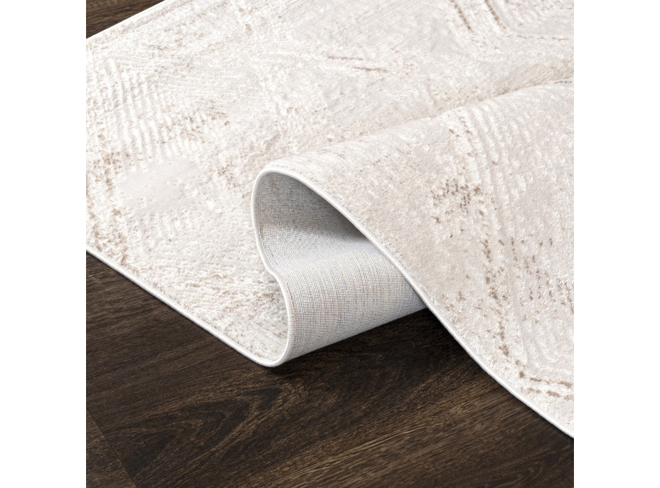 Kusový koberec HERA Grid - bílý