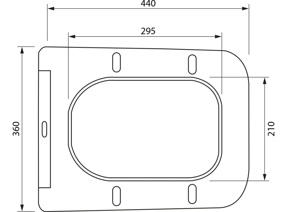 Sapho PORTO WC sedátko, SLIM, Soft Close, Easy Take, biela PZS102V