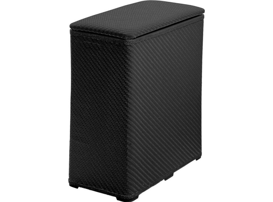 Gedy AMBROGIO kôš na bielizeň 50x55x28 cm, čierna 203814