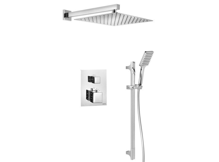Sapho Podomietkový sprchový set s termostatickou batériou, box, 2 výstupy, chróm 1102-32-21