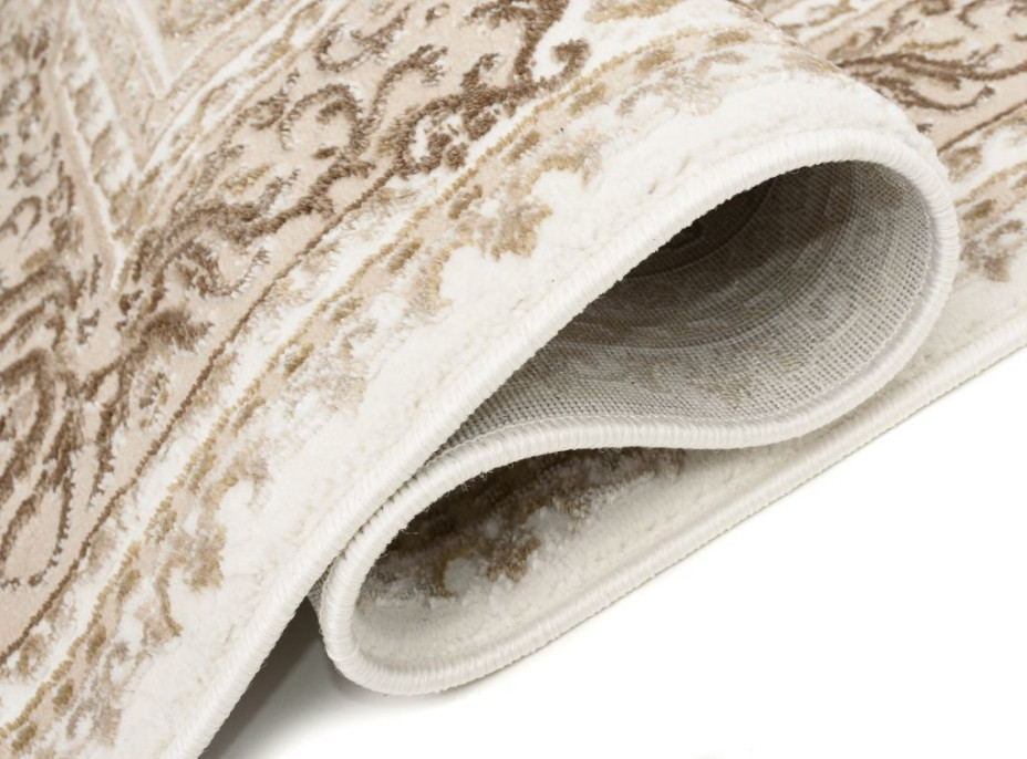 Kusový koberec HERA Ornament - béžový/hnědý