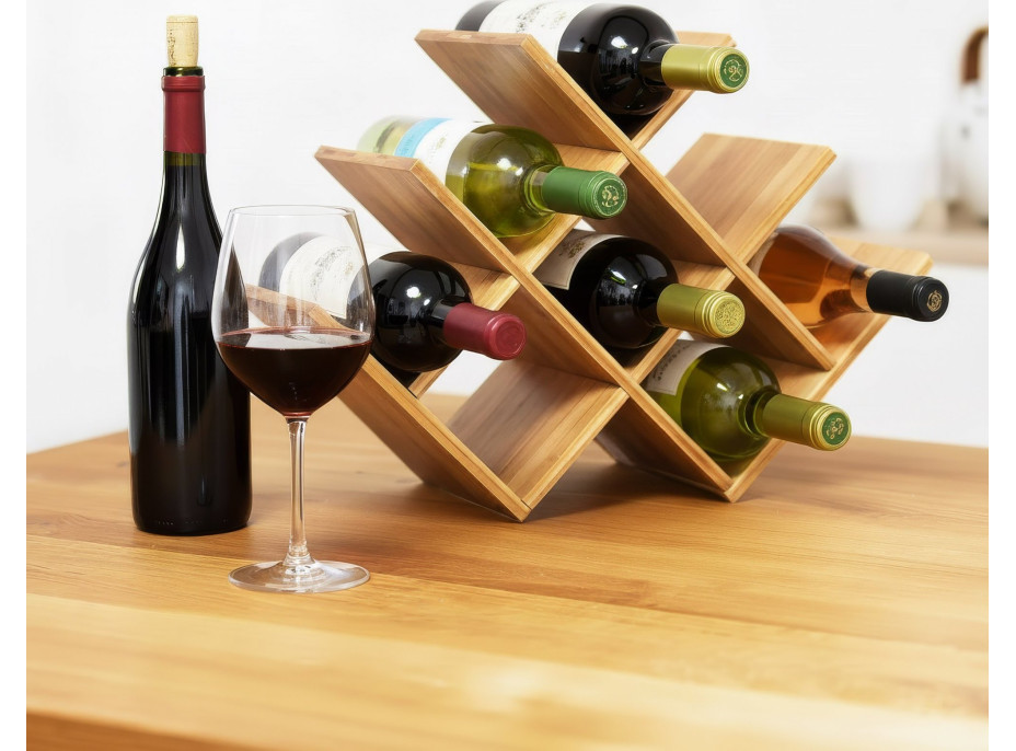 Stojan na víno SOLARIS - prírodný