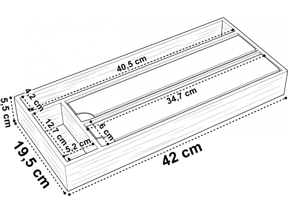 Bambusový zásobník na kuchynské fólie BORDE