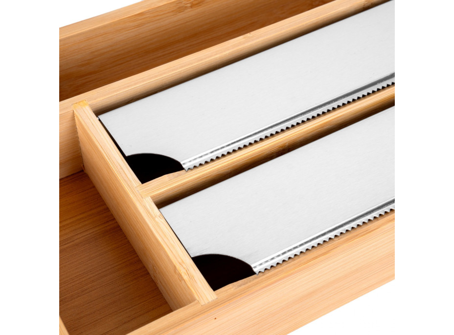 Bambusový zásobník na kuchynské fólie BORDE