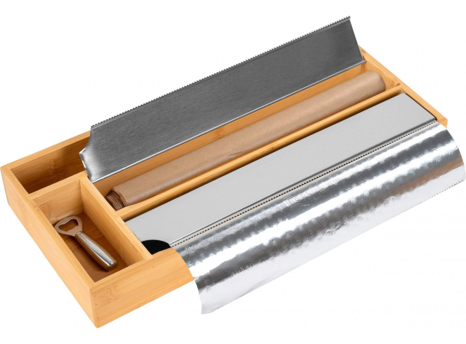 Bambusový zásobník na kuchynské fólie BORDE