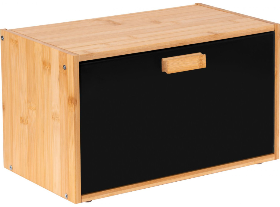 Bambusový chlebník CHARLES - prírodný/čierny