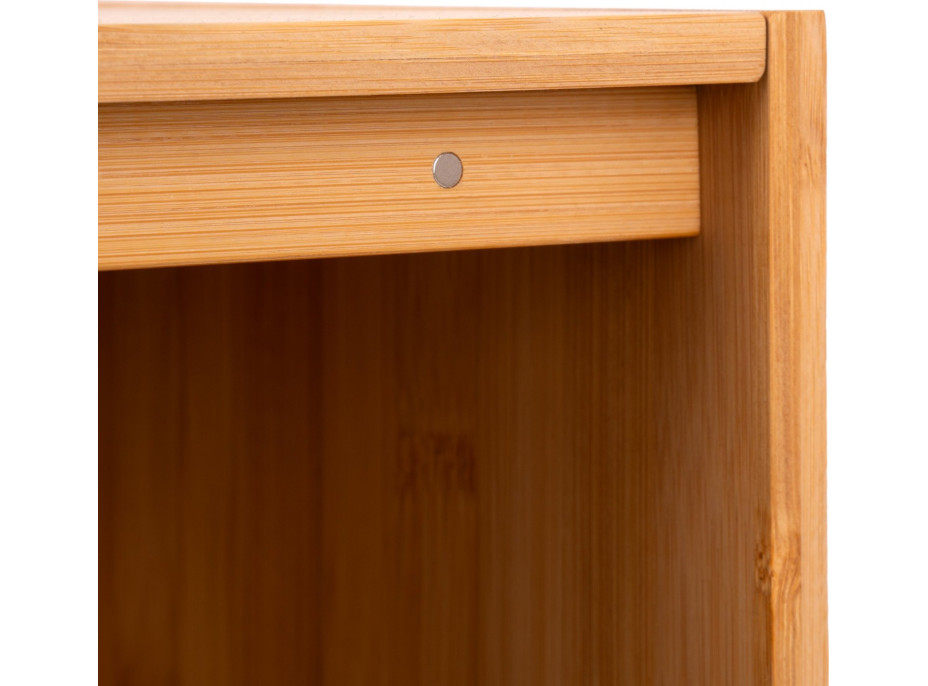 Bambusový chlebník CHARLES - prírodný/čierny