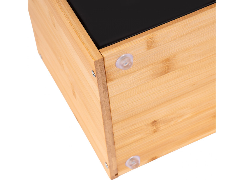 Bambusový chlebník CHARLES - prírodný/čierny