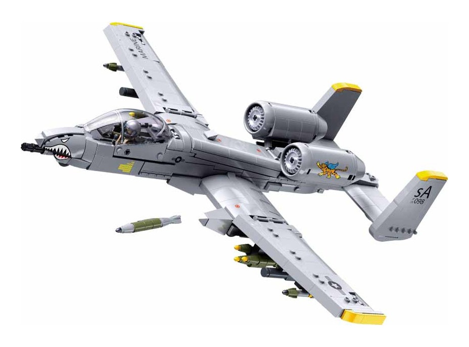 Sluban Model Bricks M38-B1362 Útočné lietadlo A10CS