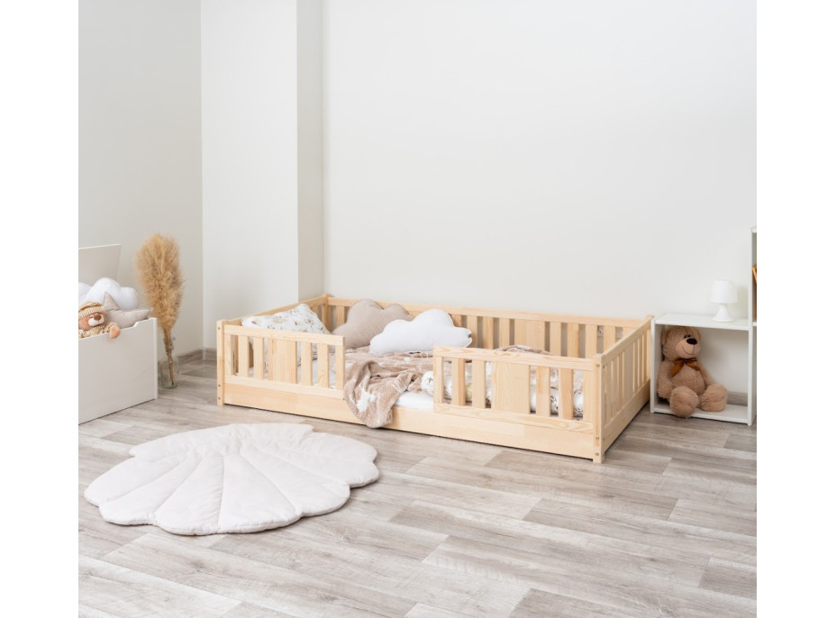 Detská Montessori posteľ z masívu borovice NIKO - 190x90 cm