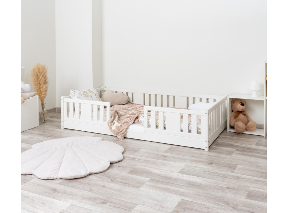 Detská Montessori posteľ z masívu borovice NIKO - 180x80 cm