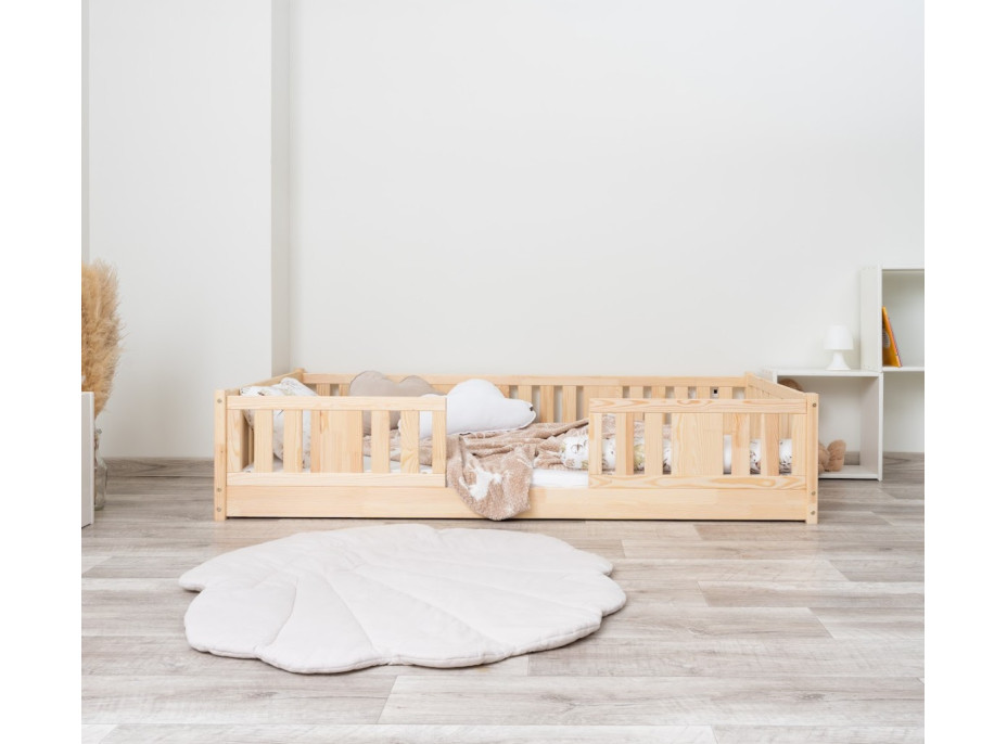 Detská Montessori posteľ z masívu borovice NIKO - 180x80 cm