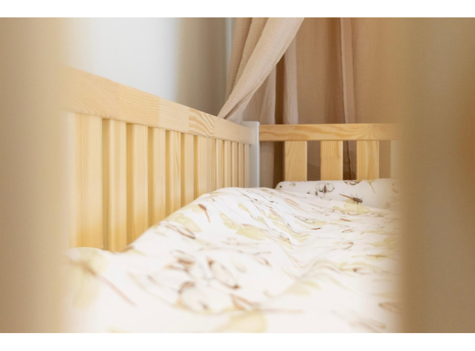 Detská Montessori posteľ z masívu borovice NIKO - 180x80 cm