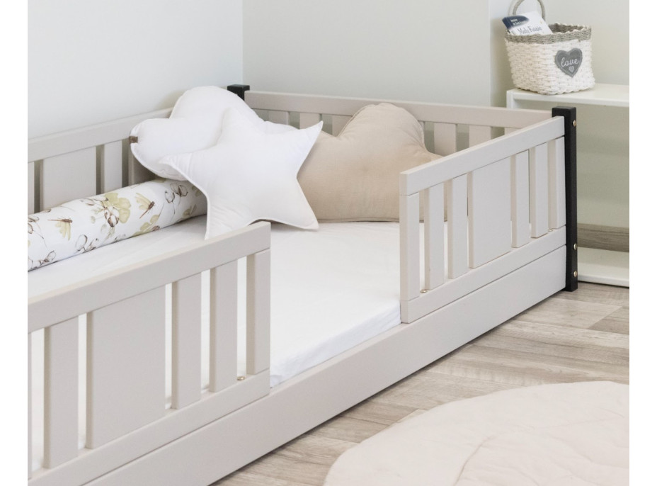 Detská Montessori posteľ z masívu borovice NIKO - 160x80 cm