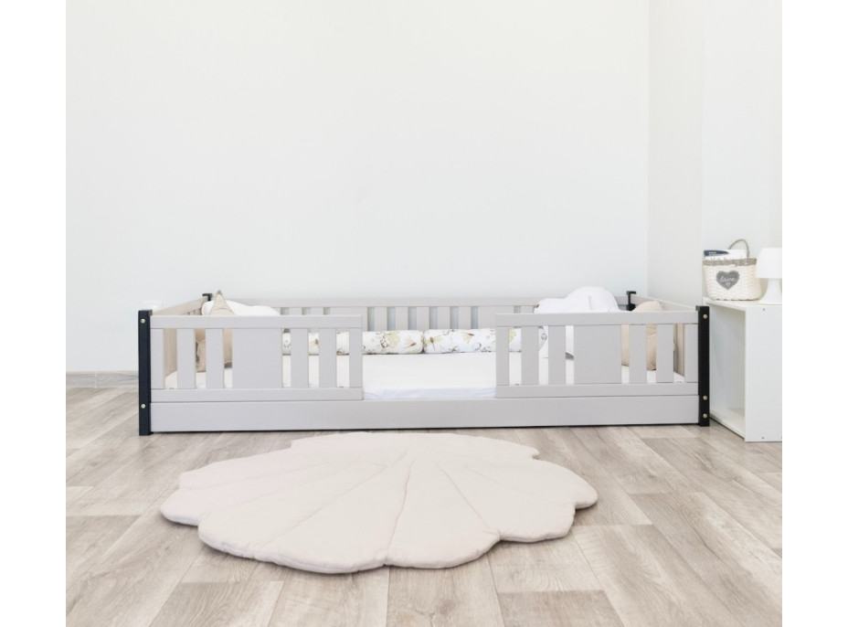 Detská Montessori posteľ z masívu borovice NIKO - 180x80 cm