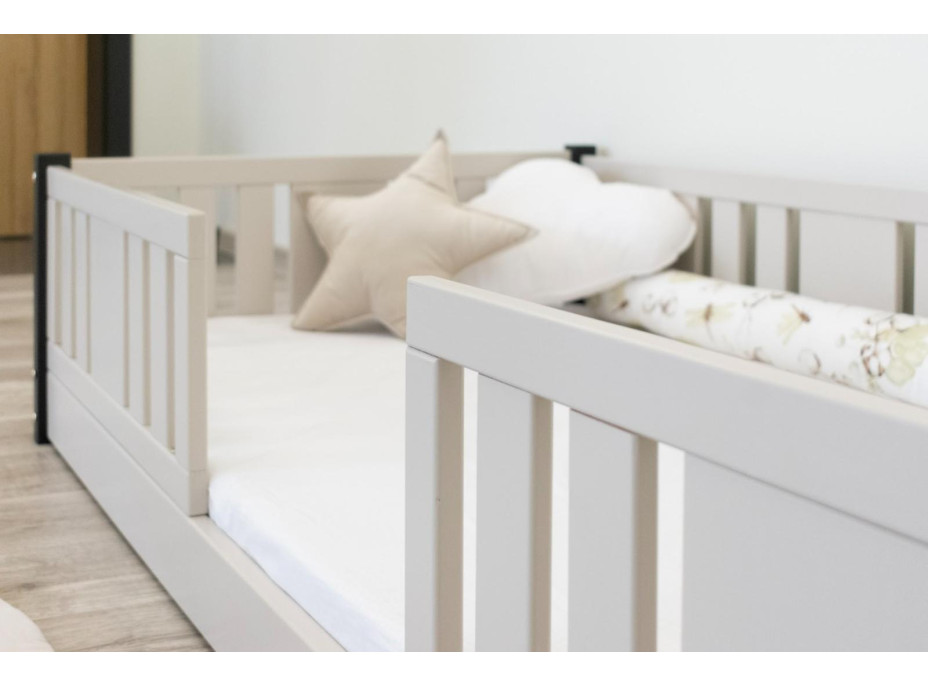 Detská Montessori posteľ z masívu borovice NIKO - 200x90 cm