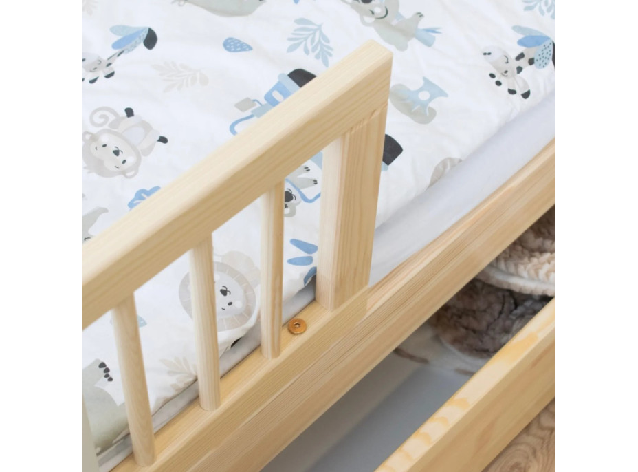 Detská posteľ z masívu borovice LUNA 20 - 190x90 cm