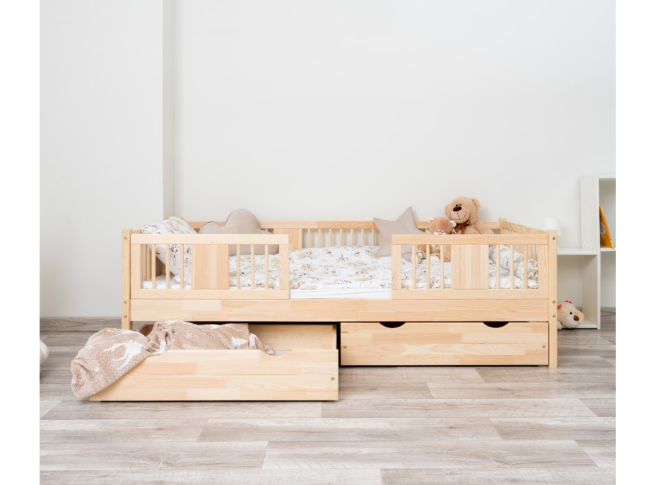 Detská posteľ z masívu borovice LUNA 20 - 200x90 cm