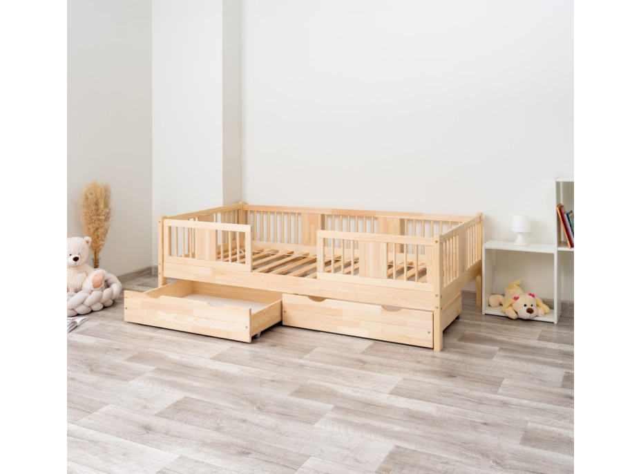 Detská posteľ z masívu borovice LUNA 20 - 200x90 cm