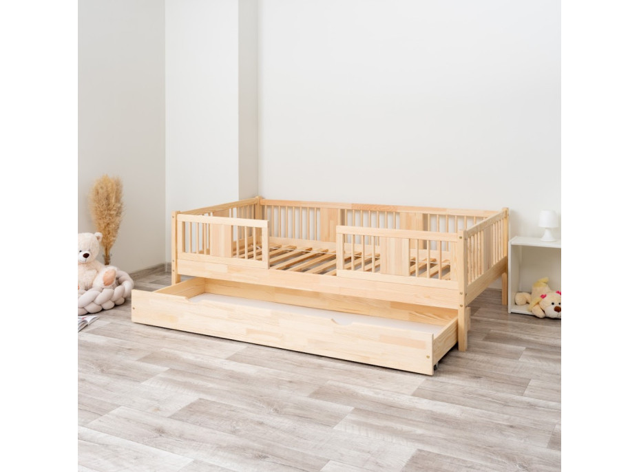 Detská posteľ z masívu borovice LUNA 20 - 190x90 cm
