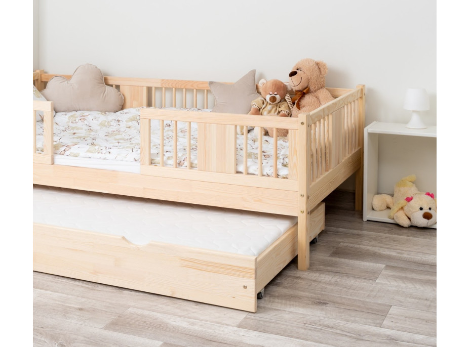 Detská posteľ z masívu borovice LUNA 20 - 200x90 cm