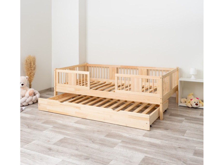 Detská posteľ z masívu borovice LUNA 20 - 200x90 cm