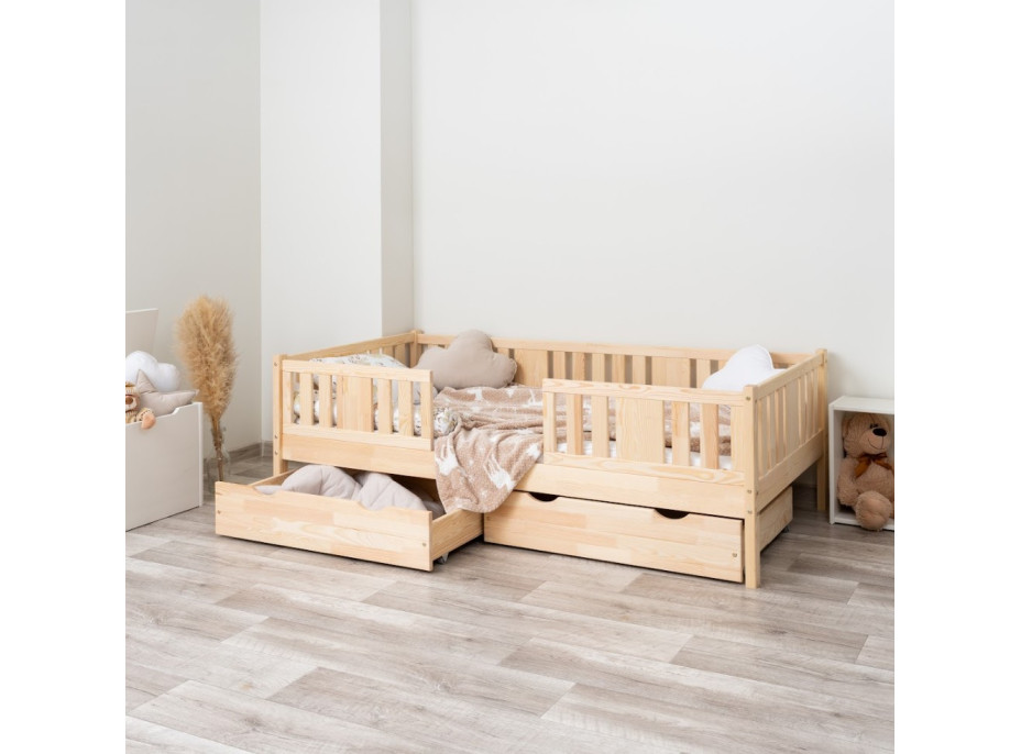 Detská posteľ z masívu borovice NIKO 20 - 200x90 cm