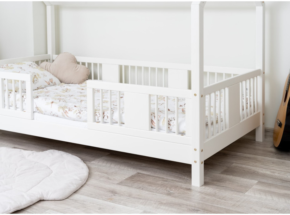 Detská domčeková posteľ z masívu borovice LUNA L 10 - 200x90 cm