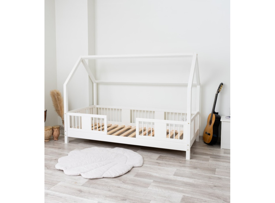 Detská domčeková posteľ z masívu borovice LUNA L 10 - 190x90 cm