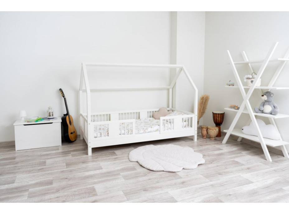 Detská domčeková posteľ z masívu borovice LUNA L 10 - 180x80 cm