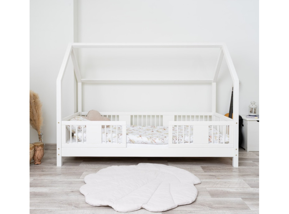 Detská domčeková posteľ z masívu borovice LUNA L 10 - 200x90 cm