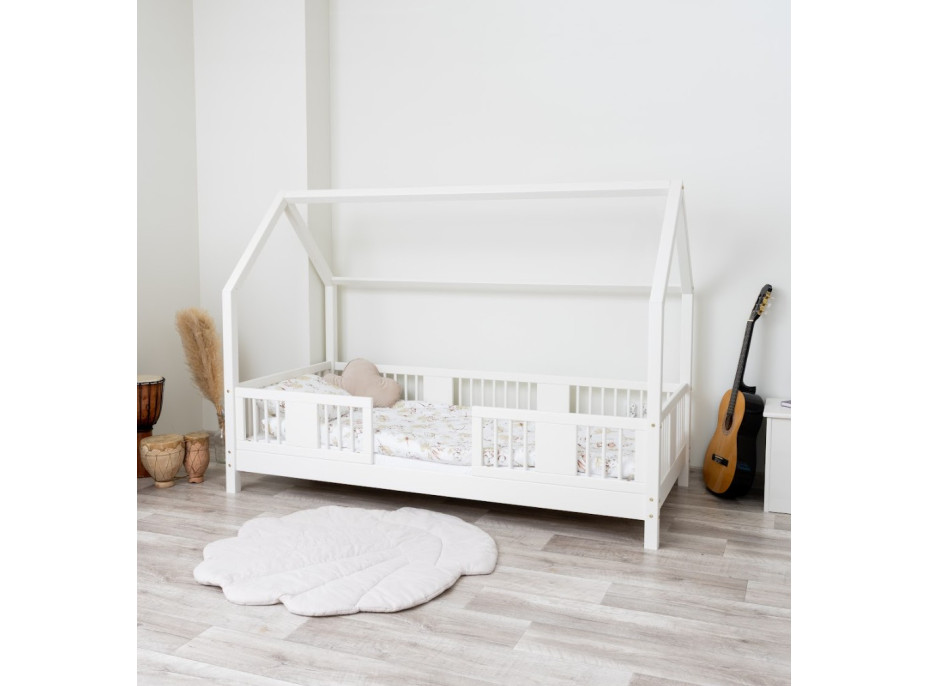 Detská domčeková posteľ z masívu borovice LUNA L 10 - 200x90 cm