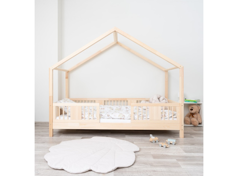 Detská domčeková posteľ z masívu borovice LUNA S 10 - 200x90 cm
