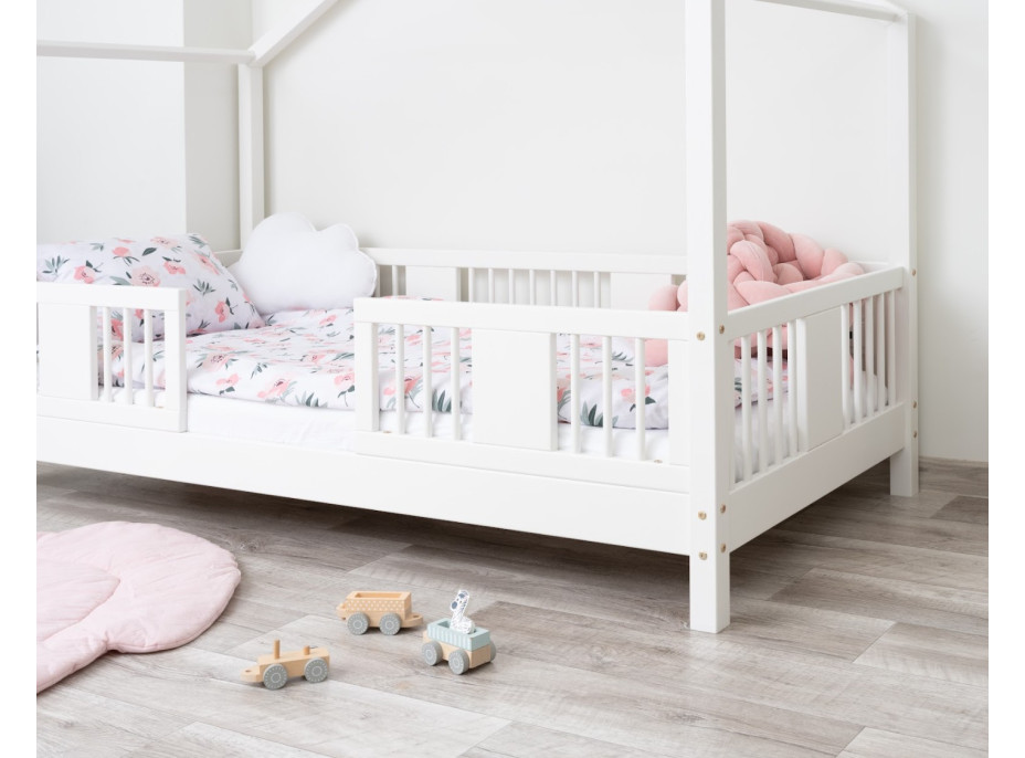 Detská domčeková posteľ z masívu borovice LUNA S 10 - 160x80 cm