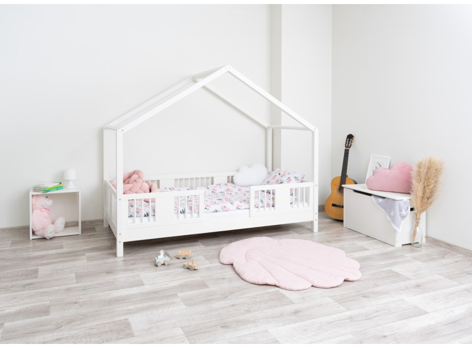 Detská domčeková posteľ z masívu borovice LUNA S 10 - 180x80 cm