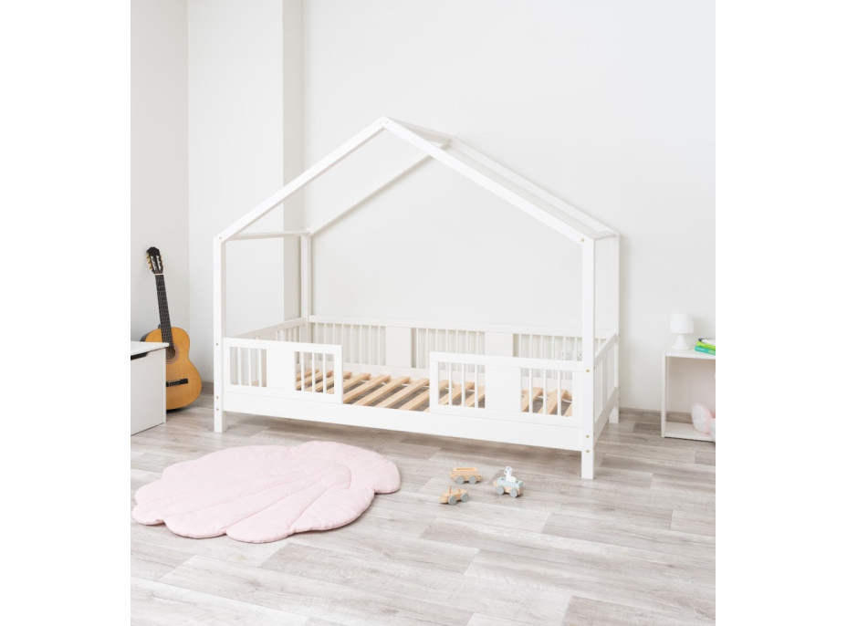 Detská domčeková posteľ z masívu borovice LUNA S 10 - 180x80 cm