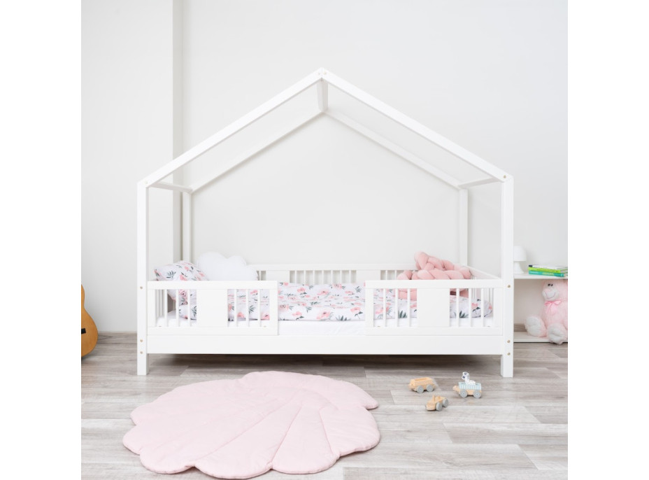 Detská domčeková posteľ z masívu borovice LUNA S 10 - 190x90 cm