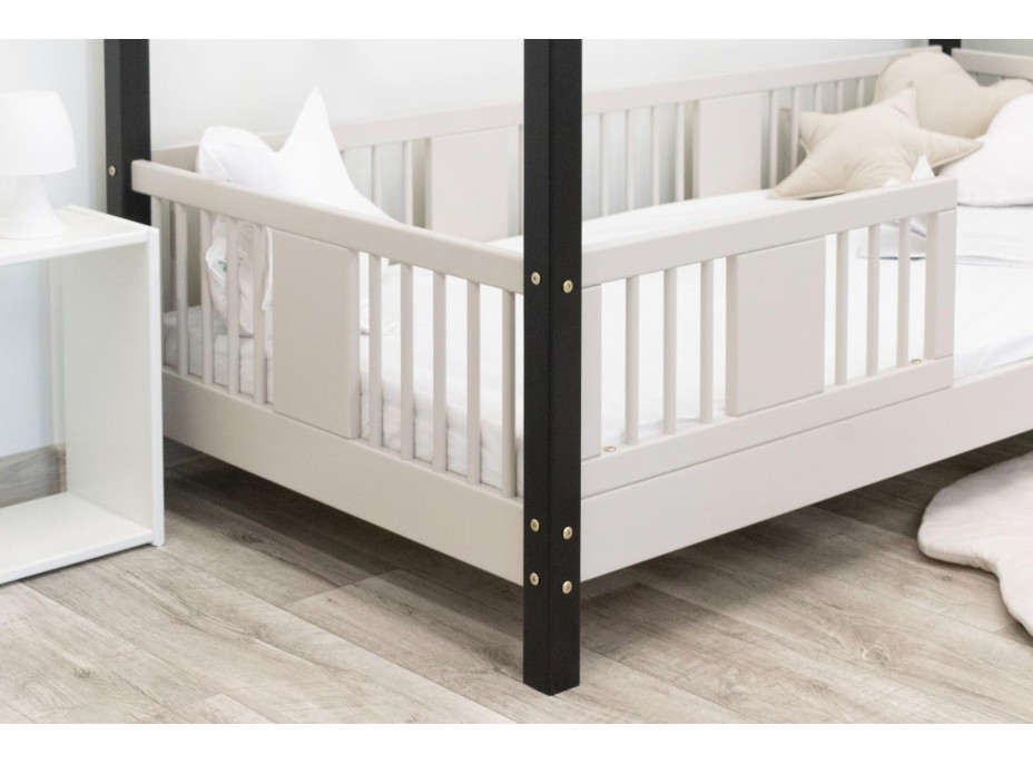 Detská domčeková posteľ z masívu borovice LUNA S 10 - 190x90 cm