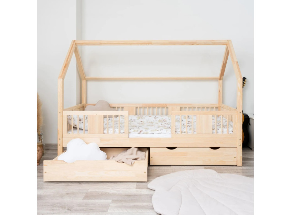 Detská posteľ z masívu borovice LUNA 20 - 160x80 cm [CLONE]