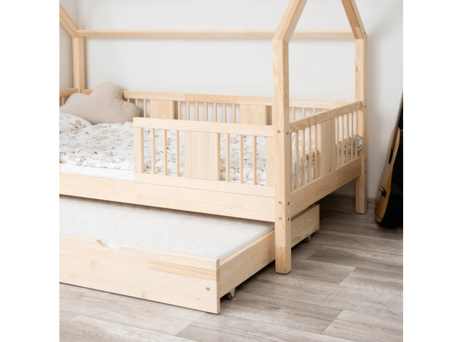 Detská posteľ z masívu borovice LUNA 20 - 160x80 cm [CLONE]