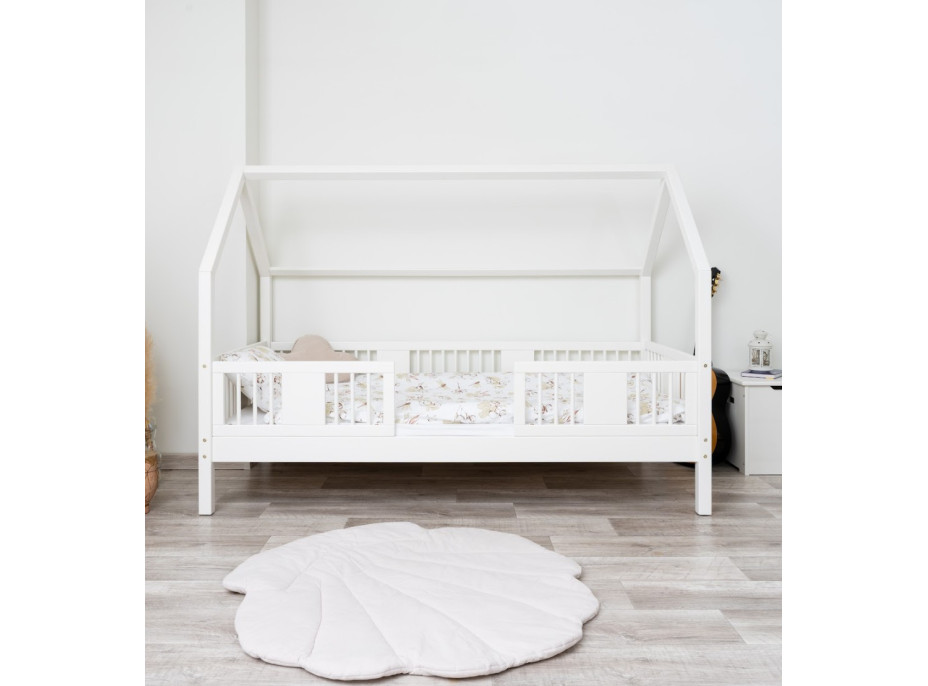 Detská domčeková posteľ z masívu borovice LUNA L 20 - 190x90 cm