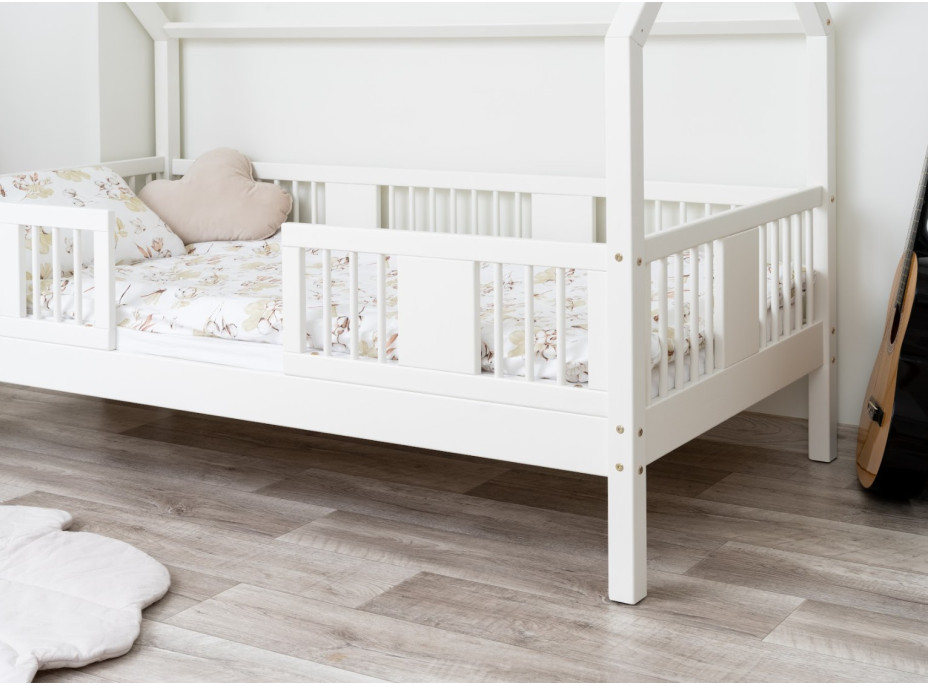 Detská domčeková posteľ z masívu borovice LUNA L 20 - 200x90 cm