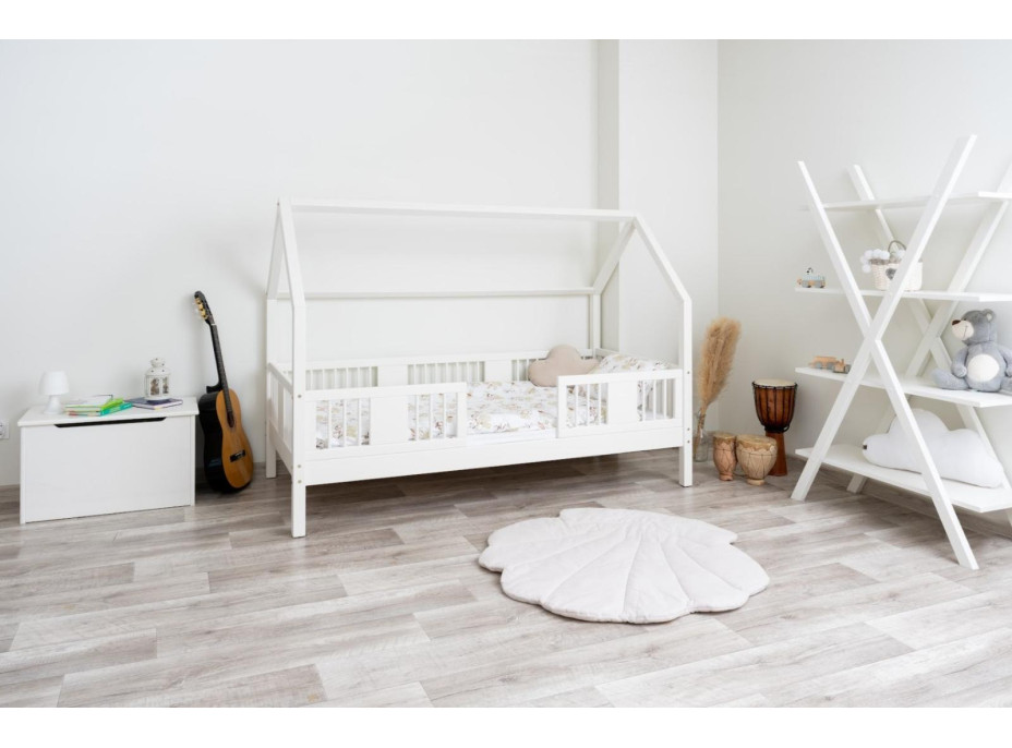 Detská domčeková posteľ z masívu borovice LUNA L 20 - 180x80 cm