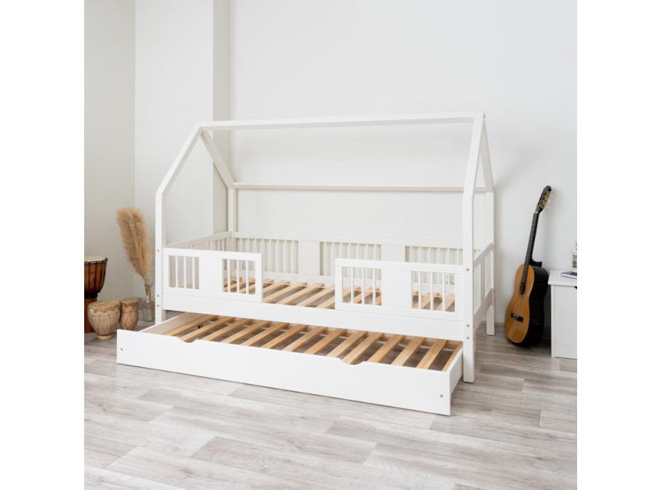 Detská posteľ z masívu borovice LUNA 20 - 160x80 cm [CLONE]