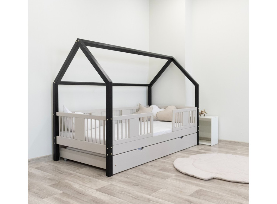 Detská posteľ z masívu borovice LUNA 20 - 160x80 cm [CLONE]